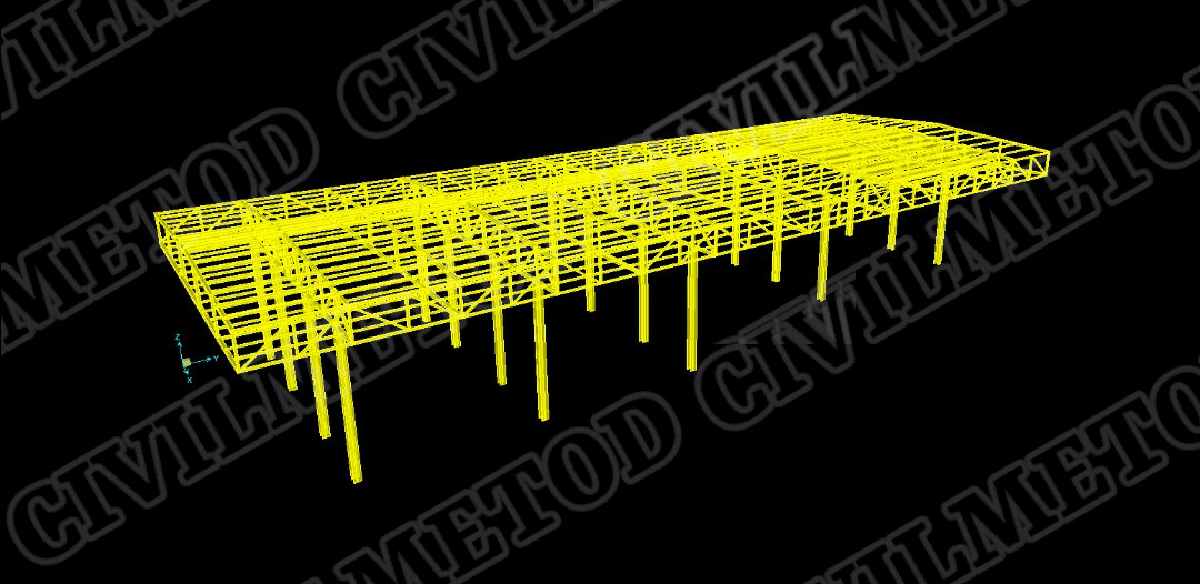 سازه فلزی خرپایی با پروفیل قوطی